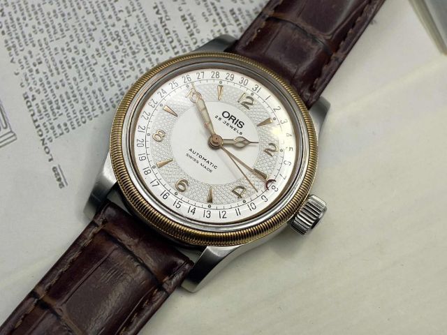 Vintage Oris Big Crown Pointer Date King Size โอริส บิ๊กคราวน์ 754-7543 Auto made swiss สภาพดีมาก เดินปรกติตรง วันที่ก้ามปู 40-44มม.ตัวใหญ่ รูปที่ 7