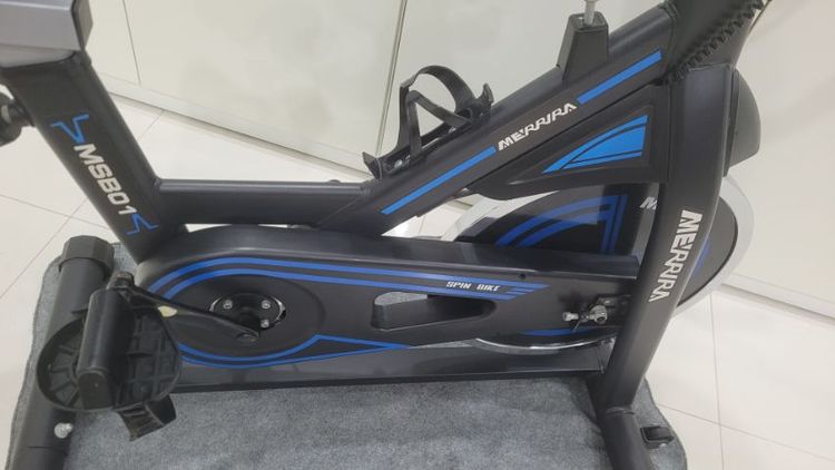 MERRIRA MSB01 Spin bike จักรยานมือสองสภาพดีไม่มีตำหนิ จานล้อหนัก12กิโลกรัม เบาะหนานั่งสบายเคลื่อนย้ายได้สะดวก เบาะปรับได้   รูปที่ 11