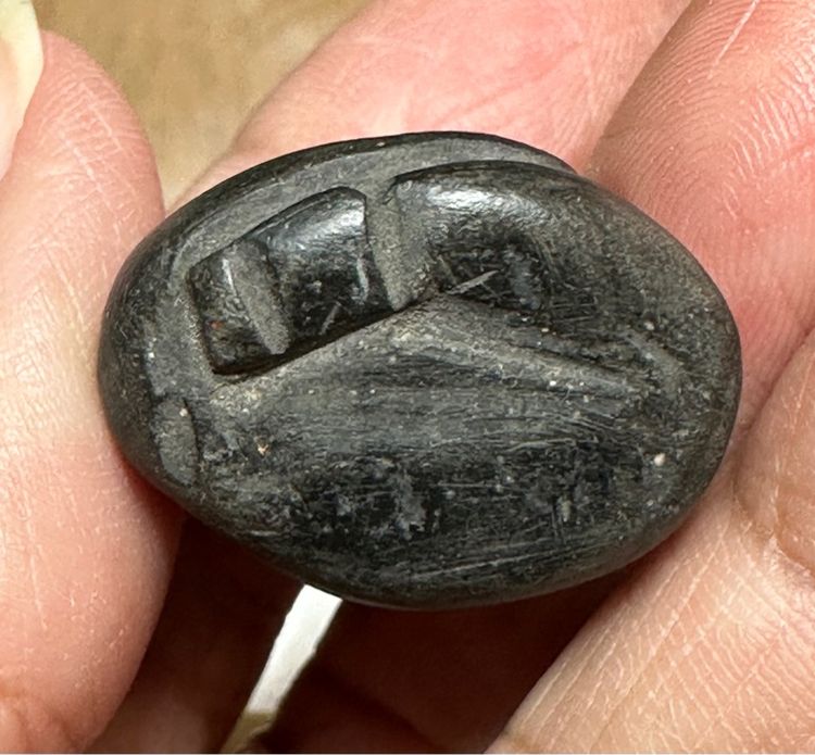 พระปิดตาเนื้อผงคลุกรัก ลอยองค์ ไม่ทราบที่ รูปที่ 6