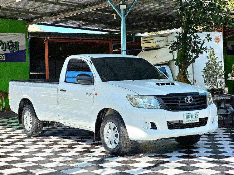 Toyota Hilux Vigo Champ 2015 2.5 J VNT Single Cab Pickup ดีเซล ไม่ติดแก๊ส เกียร์ธรรมดา ขาว