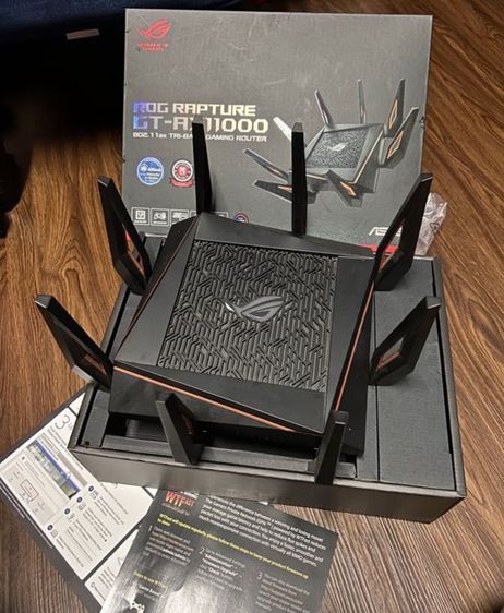 อุปกรณ์เครือข่าย ASUS ROG WIFI ROUTER GAMING SUPER BOOST AX11000