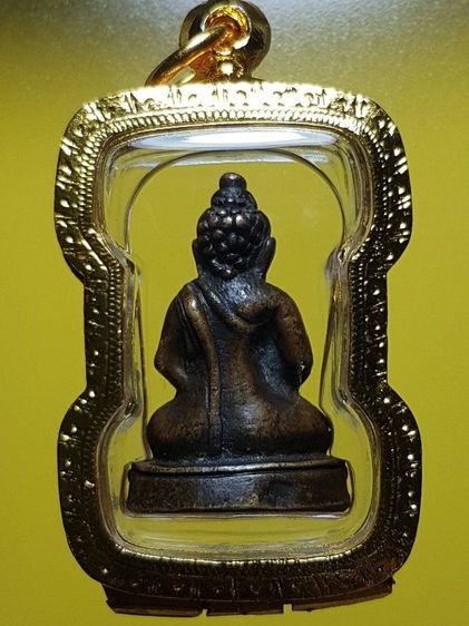 พระชัยวัฒน์หลวงปู่บุญ วัดกลางบางเเก้ว พิมพ์แต่งเก่า สภาพสวยมาก เนื้อจัดเข้ม อายุกว่าร้อยปี หาชมได้ยากมาก รูปที่ 14