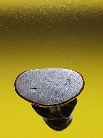 พระชัยวัฒน์หลวงปู่บุญ วัดกลางบางเเก้ว พิมพ์แต่งเก่า สภาพสวยมาก เนื้อจัดเข้ม อายุกว่าร้อยปี หาชมได้ยากมาก รูปที่ 8