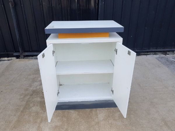 เคาน์เตอร์ไม้ 2 บานเปิด สีขาว  รูปที่ 7