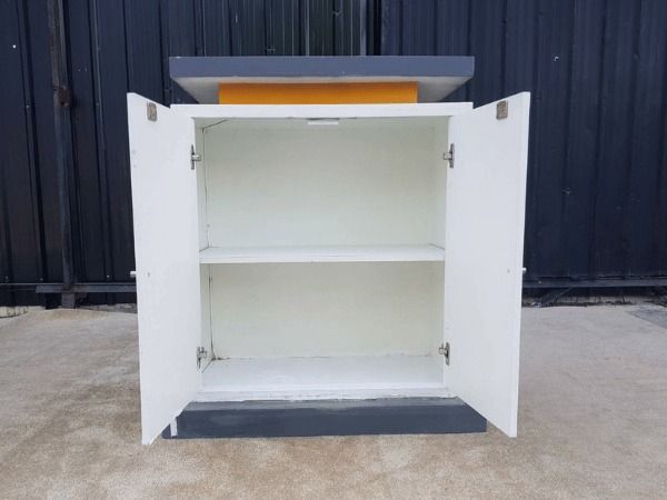 เคาน์เตอร์ไม้ 2 บานเปิด สีขาว  รูปที่ 8