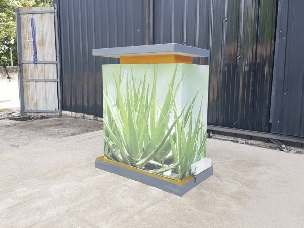 เคาน์เตอร์ไม้ 2 บานเปิด สีขาว  รูปที่ 2