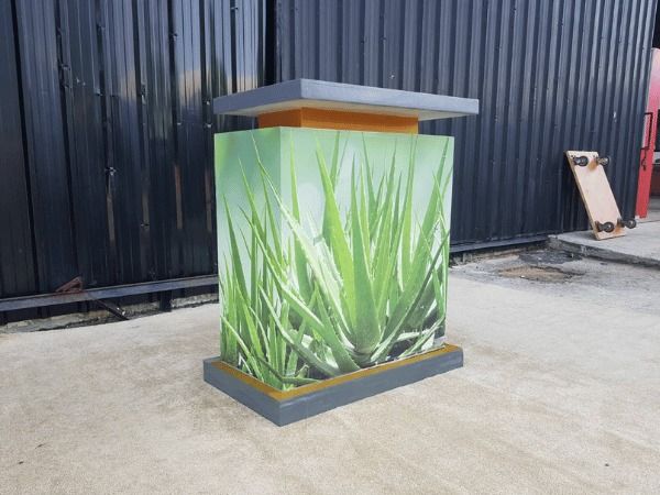 เคาน์เตอร์ไม้ 2 บานเปิด สีขาว  รูปที่ 3