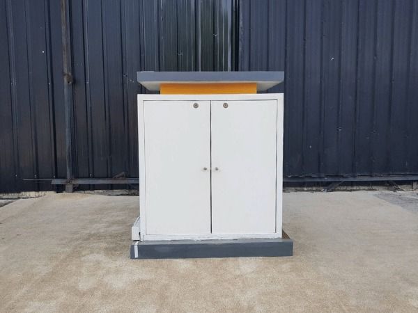 เคาน์เตอร์ไม้ 2 บานเปิด สีขาว  รูปที่ 4