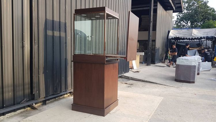 ตู้จิวเวลรี่ ตู้โชว์กระจก ตู้กระจกโชว์สินค้า 1 บานเปิด 1 บานเลื่อน รูปที่ 3