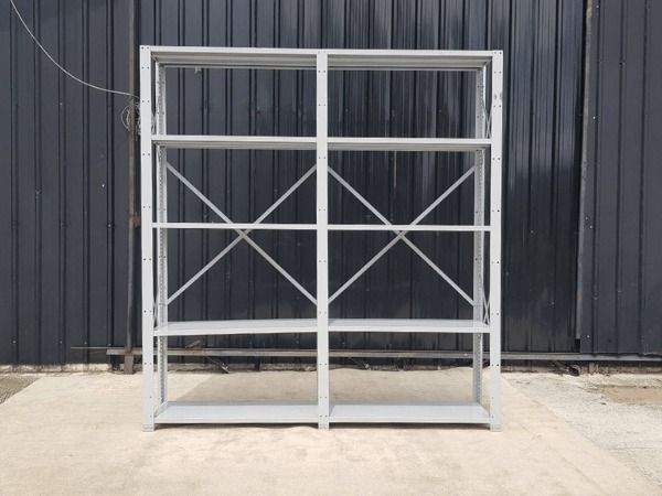 มาตรฐาน ชั้นเหล็ก 5 ชั้นวาง 2 ช่อง สีเทา