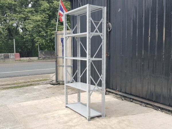 ชั้นเหล็ก 5 ชั้นวาง 1 ช่อง สีเทา รูปที่ 3