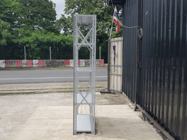 ชั้นเหล็ก 5 ชั้นวาง 1 ช่อง สีเทา รูปที่ 4