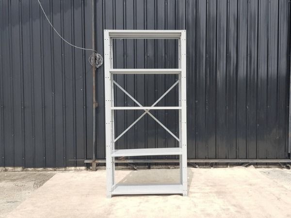 มาตรฐาน ชั้นเหล็ก 5 ชั้นวาง 1 ช่อง สีเทา