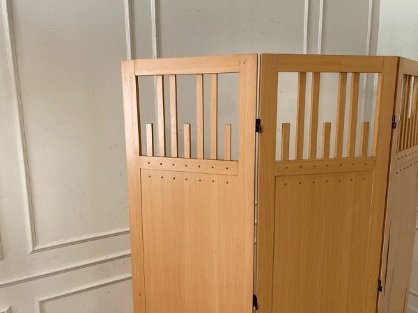 ฉากกั้นไม้ 3 บาน สีน้ำตาล สไตล์ญี่ปุ่น รูปที่ 7