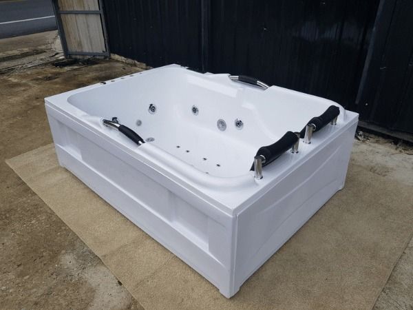 อ่างอาบน้ำเข้ามุมสำหรับ2คน ขนาด1.7เมตร อ่างอาบน้ำวน อ่างสปา อ่างจากุชชี่ อ่างแช่น้ำ รูปที่ 4