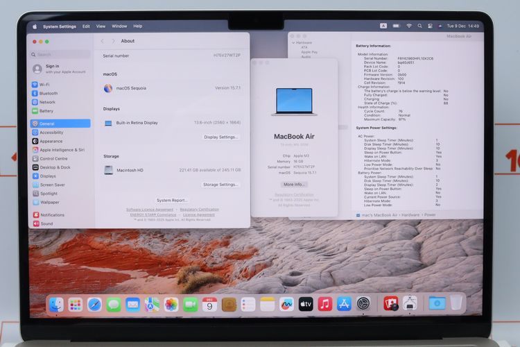 MacBook Air 13" M3 16.256GB (Starlight) - ID25120105 รูปที่ 4