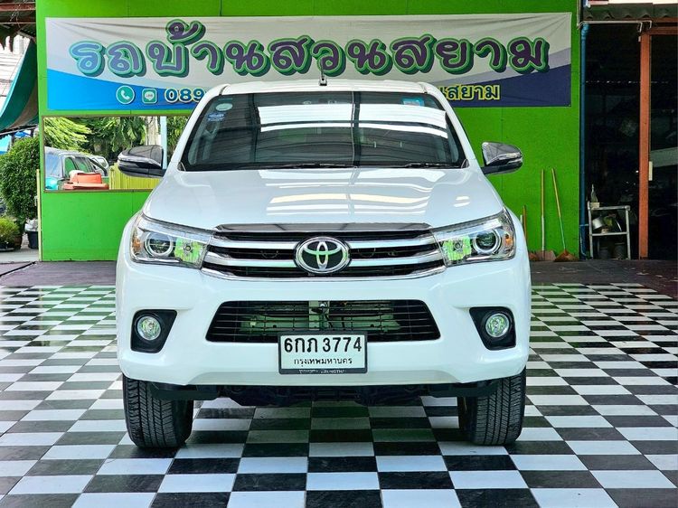 Toyota Hilux Revo 2017 2.4 Prerunner E Plus Pickup ดีเซล ไม่ติดแก๊ส เกียร์อัตโนมัติ ขาว รูปที่ 3