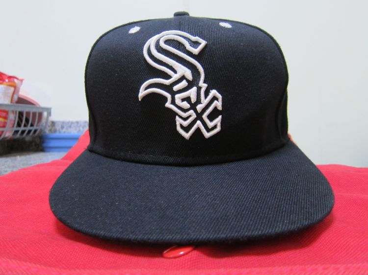 หมวกและหมวกแก๊ป ขายหมวกNew Era Chicago White Sox Authentic On-Field 59Fifty Black Fitted