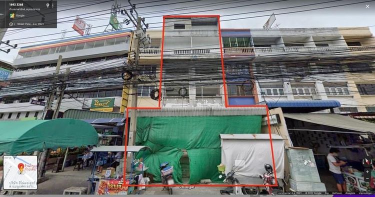 ขาย ให้เช่าอาคารพาณิชย์ 5 คูหา ตีทะลุ รีโนเวทเรียบร้อย ติด ถ.เทพารักษ์ ทำเลดีใกล้ MRT สถานีทิพวัล สมุทรปราการ