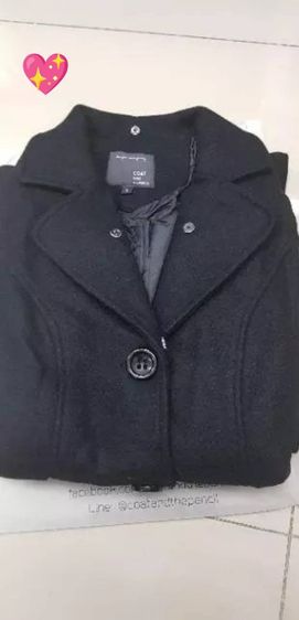 เสื้อโค้ทปกขนเฟอร์Fur collar wool Coat เฟอร์ถอดออกได้เสื้อกันหนาวTHE PENCIL  รูปที่ 5