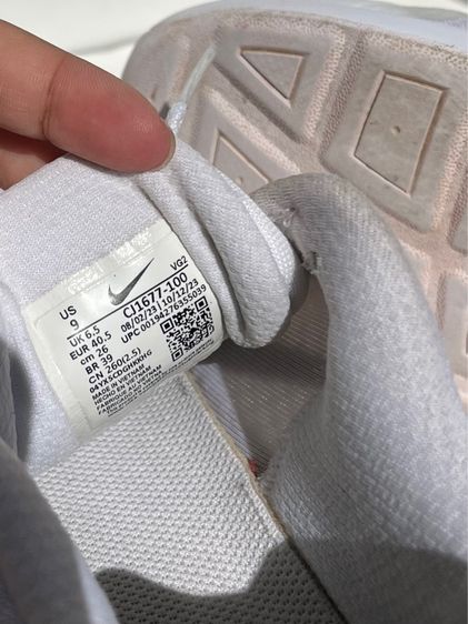  Nike Wearallday White Black Size 40.5 รูปที่ 3