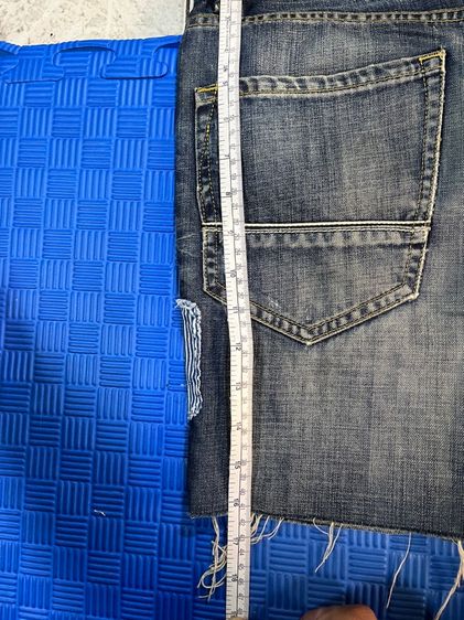 ยีนส์ขาสั้นงานแต่งแฮนด์เมด รูปที่ 3