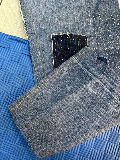 ขายยีนส์ขายาว งานปะทำมือครับ รูปที่ 5