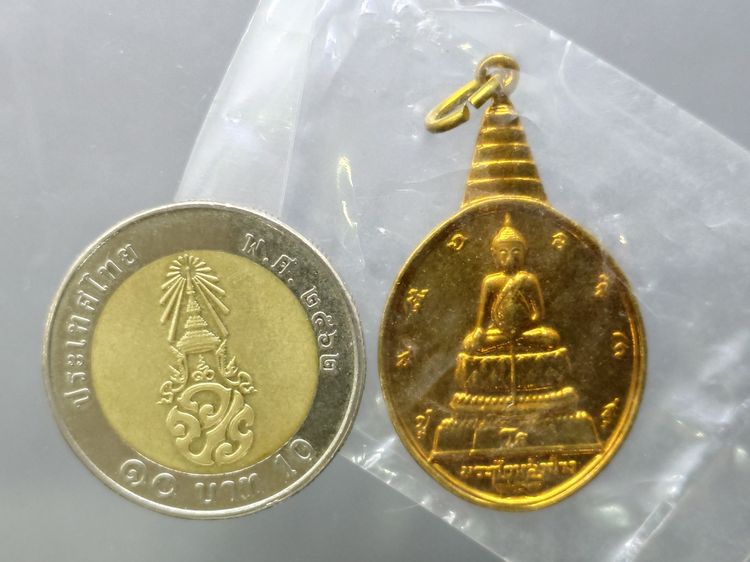 เหรียญพระชัยหลังช้าง หลัง สก ที่ระลึกเฉลิมพระชนมพรรษา 5 รอบ ราชินี ปี2535 เนื้อกะไหล่ทอง ไม่ผ่านใช้ ซองซีนเดิมๆ รูปที่ 6