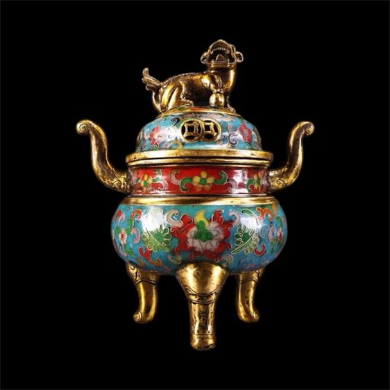 💕เตากำยาน(ถมปัด)เก่าโบราณ  รูปที่ 5