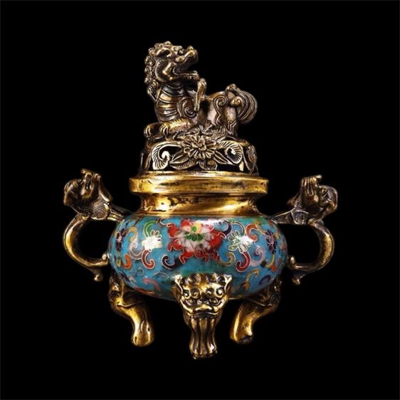 💕เตากำยาน(ถมปัด)เก่าโบราณ  รูปที่ 7