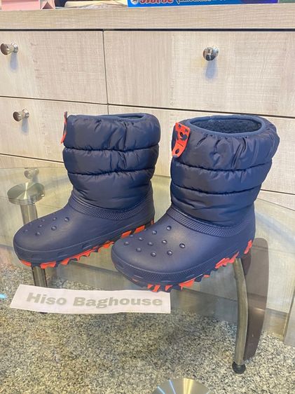 รองเท้ากันหนาวมือสอง ลุยหิมะ crocs สำหรับเด็ก size.j2 ความยาวเท้าประมาณ 20-21 cm รูปที่ 3