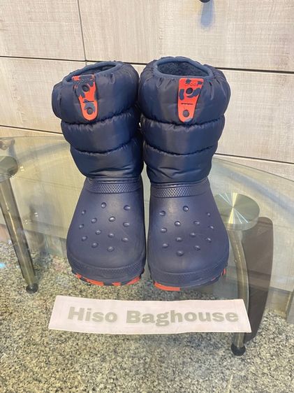 ชาย น้ำเงิน อื่นๆ รองเท้ากันหนาวมือสอง ลุยหิมะ crocs สำหรับเด็ก size.j2 ความยาวเท้าประมาณ 20-21 cm