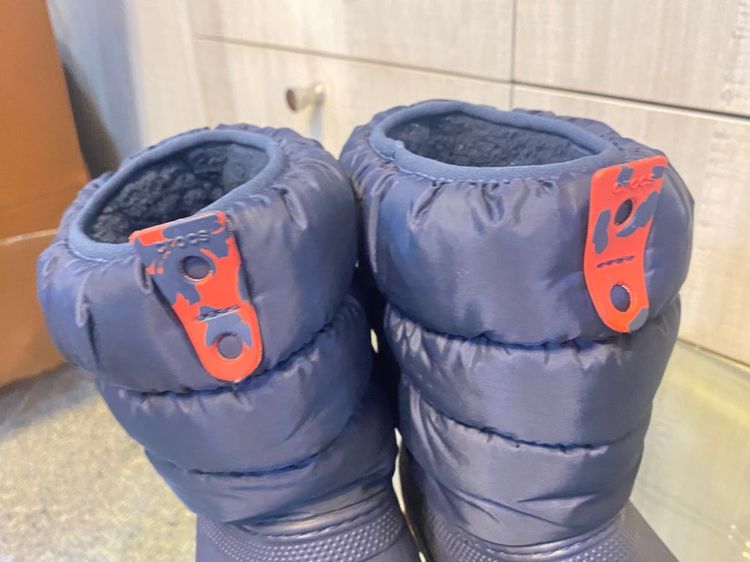 รองเท้ากันหนาวมือสอง ลุยหิมะ crocs สำหรับเด็ก size.j2 ความยาวเท้าประมาณ 20-21 cm รูปที่ 8