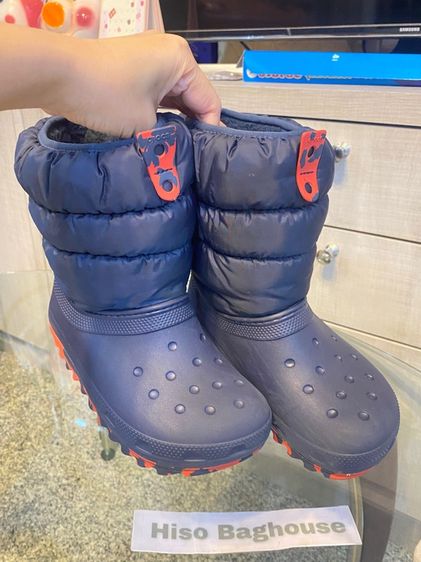 รองเท้ากันหนาวมือสอง ลุยหิมะ crocs สำหรับเด็ก size.j2 ความยาวเท้าประมาณ 20-21 cm รูปที่ 7
