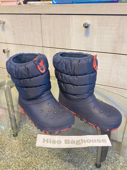 รองเท้ากันหนาวมือสอง ลุยหิมะ crocs สำหรับเด็ก size.j2 ความยาวเท้าประมาณ 20-21 cm รูปที่ 2