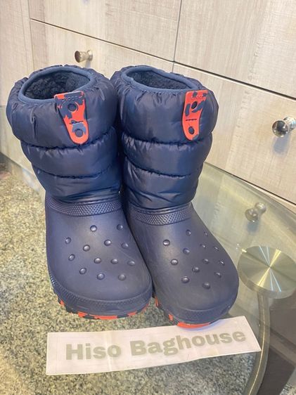 รองเท้ากันหนาวมือสอง ลุยหิมะ crocs สำหรับเด็ก size.j2 ความยาวเท้าประมาณ 20-21 cm รูปที่ 9