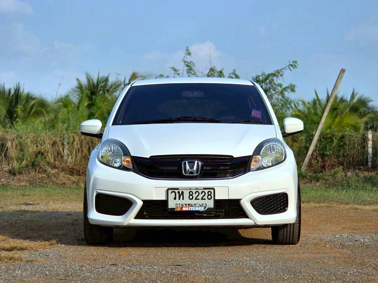 Honda Brio 2018 1.2 V Sedan เบนซิน ไม่ติดแก๊ส เกียร์อัตโนมัติ ขาว รูปที่ 2