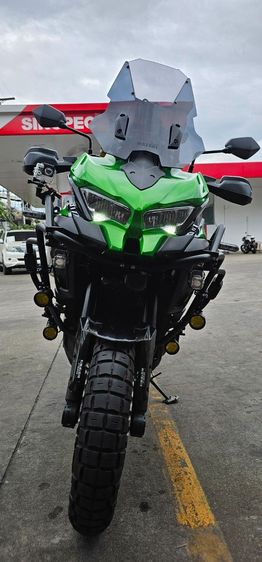 Kawasaki Versys 1000 STD สีเขียวดำ🟢⚫ ออกปี22(คศ.19) ไมล์ 14,385 โล จัดทรงพร้อมทริป กล่อง3ใบ แคชบาร์สปอร์ตไลท์6ดวงครบสภาพนางฟ้าออกทริปได้เลย