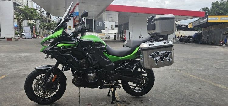 Kawasaki Versys 1000 STD สีเขียวดำ🟢⚫ ออกปี22(คศ.19) ไมล์ 14,385 โล จัดทรงพร้อมทริป กล่อง3ใบ แคชบาร์สปอร์ตไลท์6ดวงครบสภาพนางฟ้าออกทริปได้เลย รูปที่ 6