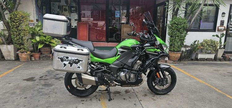 Kawasaki Versys 1000 STD สีเขียวดำ🟢⚫ ออกปี22(คศ.19) ไมล์ 14,385 โล จัดทรงพร้อมทริป กล่อง3ใบ แคชบาร์สปอร์ตไลท์6ดวงครบสภาพนางฟ้าออกทริปได้เลย รูปที่ 5