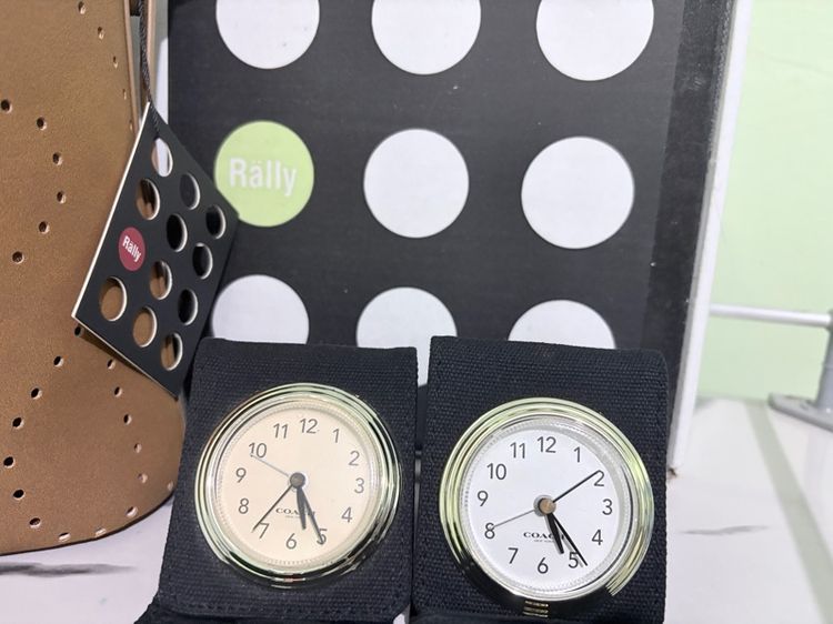 เงิน ผ้า นาฬิกาตั้งโต๊ะ พกพา