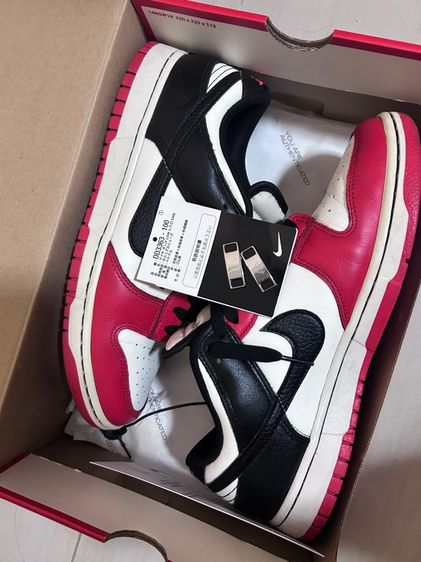 Nike Dunk Low EMB NBA 75th Anniversary Chicago  รูปที่ 8