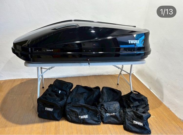 🔥THULE Roof Box Touring 200 M Bag×4 Set  กล่องเก็บสัมภาระหลังรถวัสดุดีแข็งแรงน่าใช้แนะนำเลยค่ะใช้ดีมากแบรนด์นี้