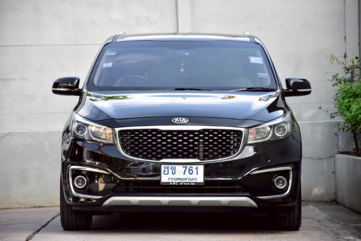 Kia Grand Carnival 2018 2.2 EX Van ดีเซล ไม่ติดแก๊ส เกียร์อัตโนมัติ ดำ รูปที่ 4