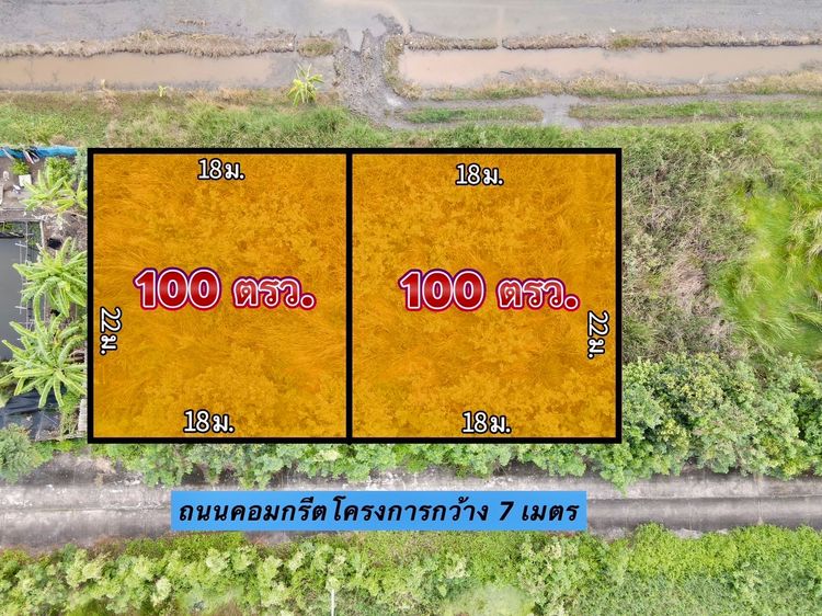 ที่ดินคลอง 11 หนองเสือ ปทุมธานี แปลงเล็กราคาถูก 100 ตรว. เพียง 360,000 บาท รูปที่ 4