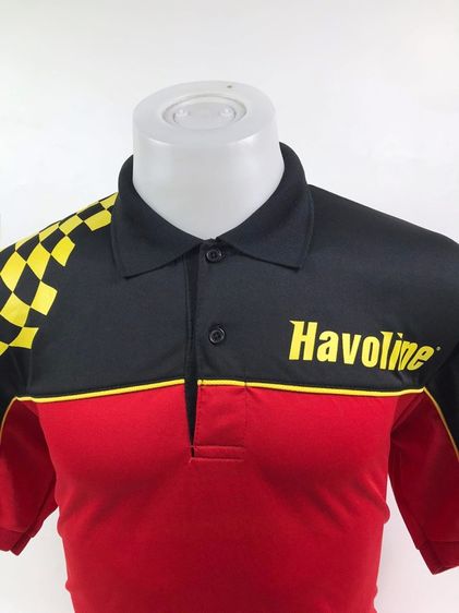 เสื้อโปโล Havoline แท้ 💯 size วัดจริงขนาด อก 21.5 ยาว 27.5 นิ้ว สภาพใหม่มาก ดีเทลสวย เนื้อผ้าดีมาก หายากน่าสะสมครับ รูปที่ 2