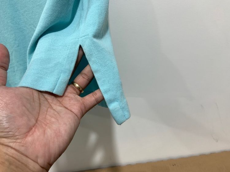 เสื้อโปโล POLO Ralph Lauren แท้ 💯 size M วัดจริงขนาด อก 21.5 หน้ายาว 27 หลังยาง 28.5 นิ้ว สภาพดีมาก ทรงสวย สีฟ้าอ่อน เนื้อผ้ายืดหยุ่นดีมาก รูปที่ 4