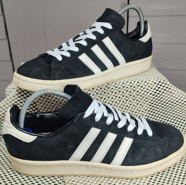 รองเท้า💥adidas CAMPUS💥ของแท้‼️หนังกลับ สีดำ💥สวยๆ เดิมๆ สภาพดี💥ไซร์ 42 รูปที่ 2