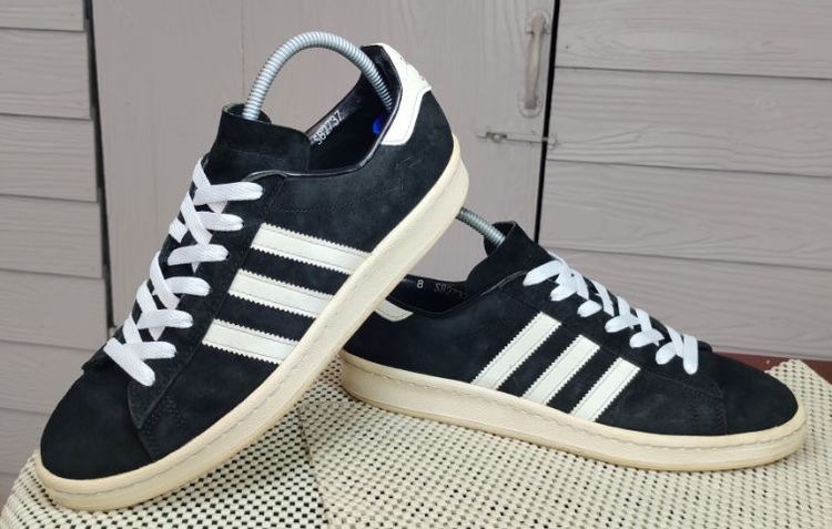 รองเท้า💥adidas CAMPUS💥ของแท้‼️หนังกลับ สีดำ💥สวยๆ เดิมๆ สภาพดี💥ไซร์ 42 รูปที่ 3