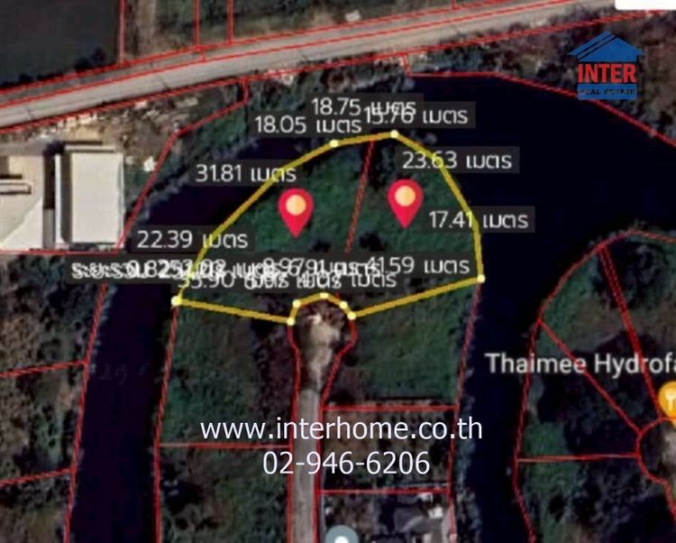 ที่ดินเปล่า 2 ไร่ 106.6 ตร.ว. ที่ดิน หมู่บ้านเคซี การ์เด้นโฮม ซอยนิมิตใหม่40 ถนนสุวินทวงศ์ ถนนนิมิตรใหม่ เขตคลองสามวา กรุงเทพมหานคร